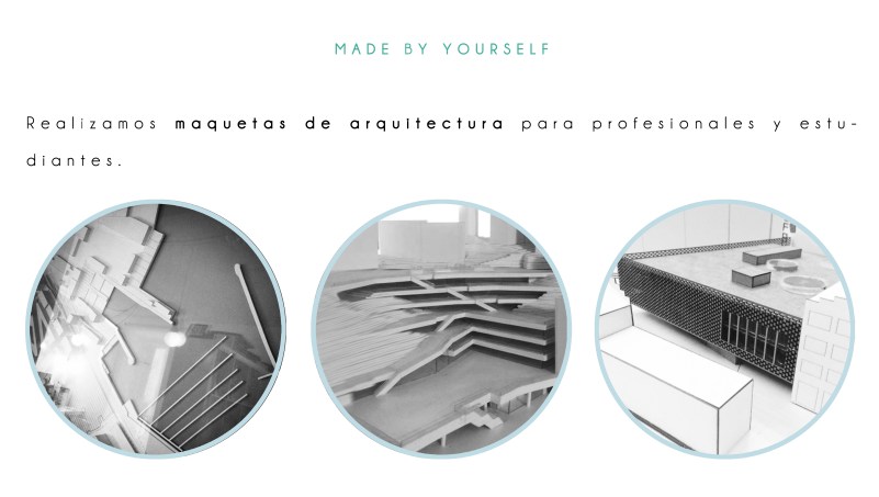 Maquetas para proyectos fin de carrera y para estudios profesionales en Bilbao y alrededores. 